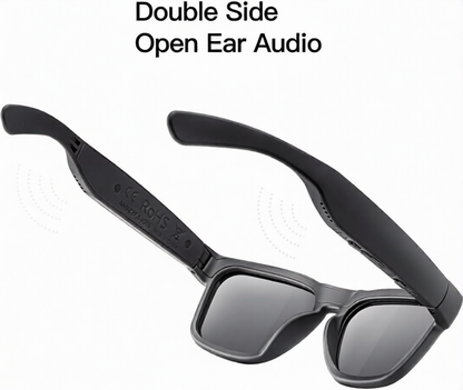 Smart Sunglasses – Bluetooth Open-Ear Speaker, Voice Control & UV400 Polarized Lenses